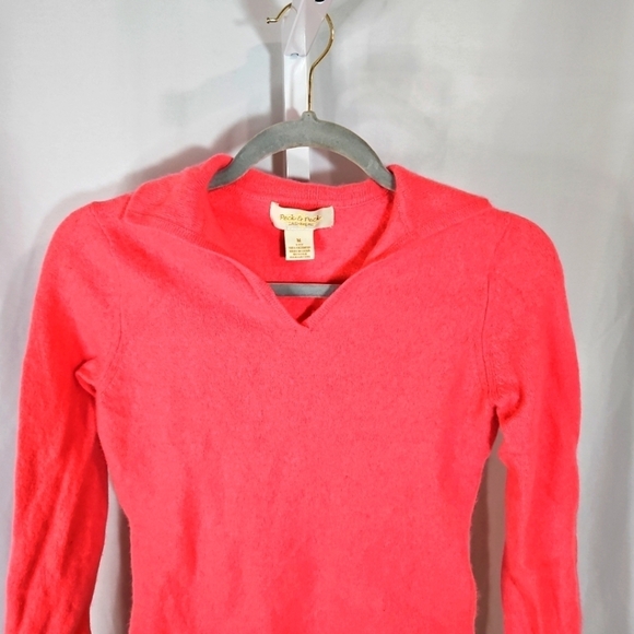 PECK & PECK 100% Cashmere Pink Sweater - Picture 4 of 6